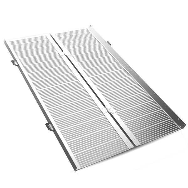 EQUIPMED 152cm Portable Folding Aluminium Access Ramp, 272kg Rated, for Wheelchair, Mobility Scooter, Rollator EQUIPMED