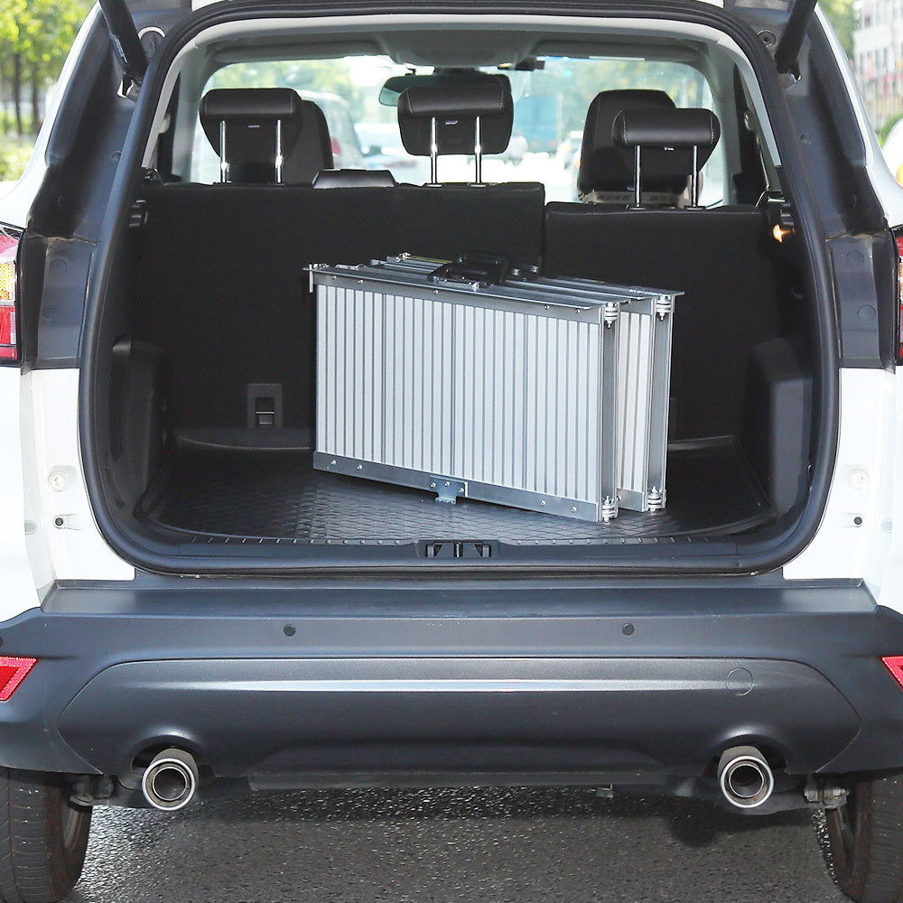 EQUIPMED 182cm Portable Folding Aluminium Access Ramp, 272kg Rated, for Wheelchair, Mobility Scooter, Rollator EQUIPMED