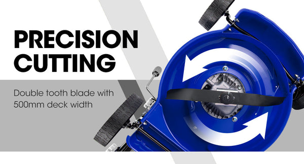 POWERBLADE Lawn Mower 139CC 17 - Petrol Powered Push Lawnmower 4 Stroke Engine Does not apply