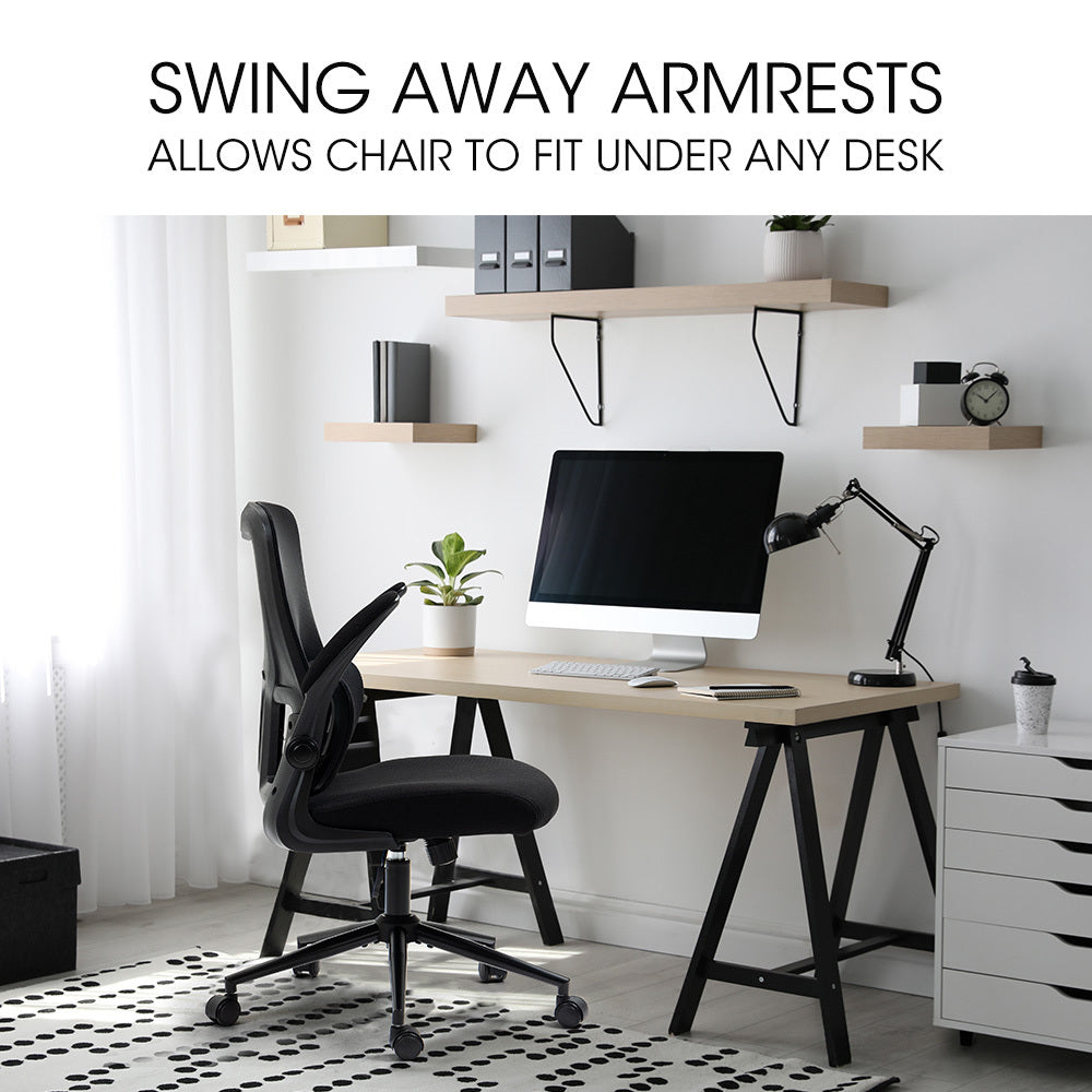 FORTIA Ergonomic Mesh Office Chair Computer Seat Adjustable Recline, Black Fortia