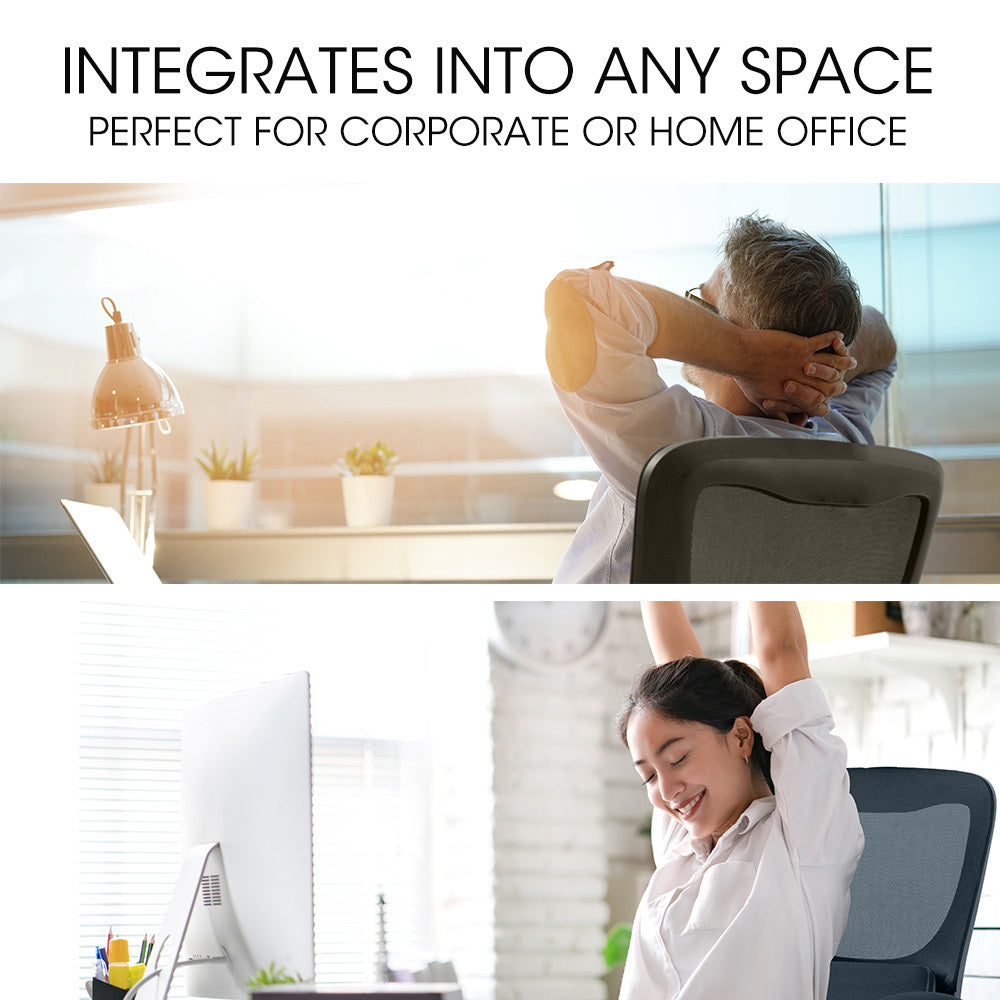 FORTIA Ergonomic Mesh Office Chair Computer Seat Adjustable Recline, Black Fortia