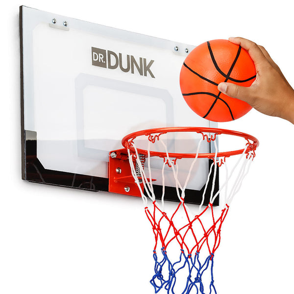 Dr.Dunk Indoor Mini Basketball Hoop Ring Backboard Kit Door Mounted Mount Kid Set Dr.Dunk