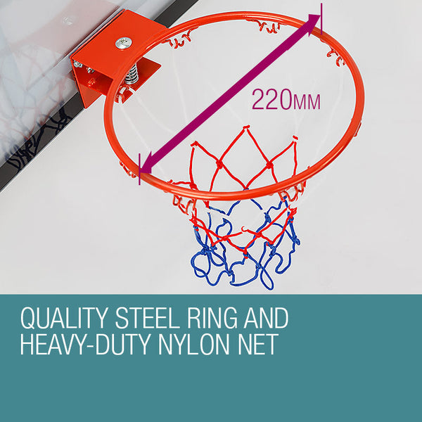 Dr.Dunk Indoor Mini Basketball Hoop Ring Backboard Kit Door Mounted Mount Kid Set Dr.Dunk