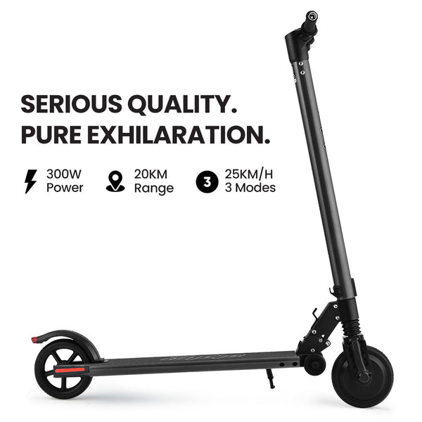 ALPHA Peak 300W 10Ah Electric Scooter, Suspension, for Adults or Teens, Black Alpha