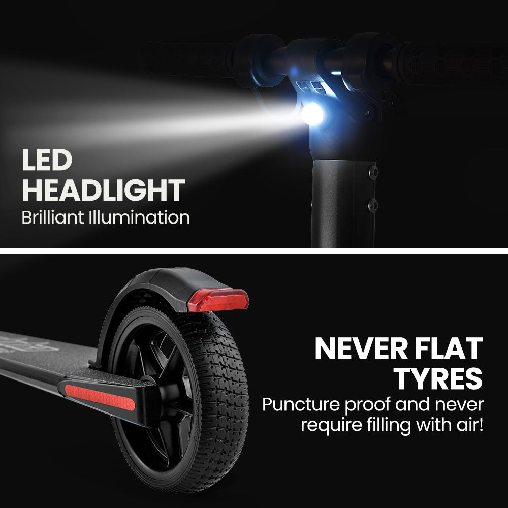 ALPHA Peak 300W 10Ah Electric Scooter, Suspension, for Adults or Teens, Black Alpha