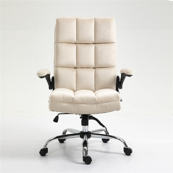Velvet Home Ergonomic Swivel Adjustable Tilt Angle and Flip-up Arms Office Chair Does not apply