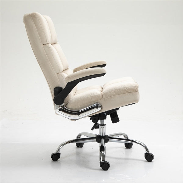 Velvet Home Ergonomic Swivel Adjustable Tilt Angle and Flip-up Arms Office Chair Does not apply
