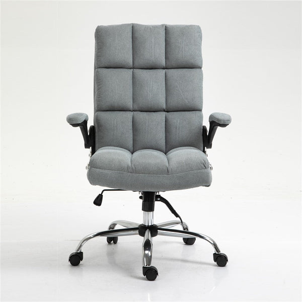 Soft Velvet Home Ergonomic Swivel Adjustable Tilt Angle and Flip-up Arms Office Chair Does not apply