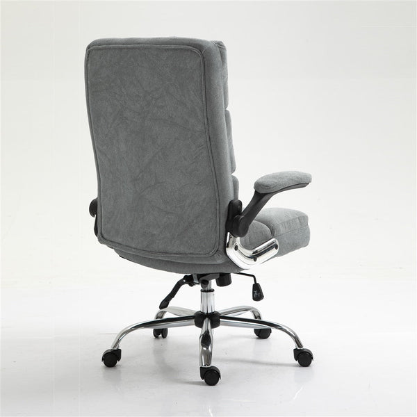 Soft Velvet Home Ergonomic Swivel Adjustable Tilt Angle and Flip-up Arms Office Chair Does not apply