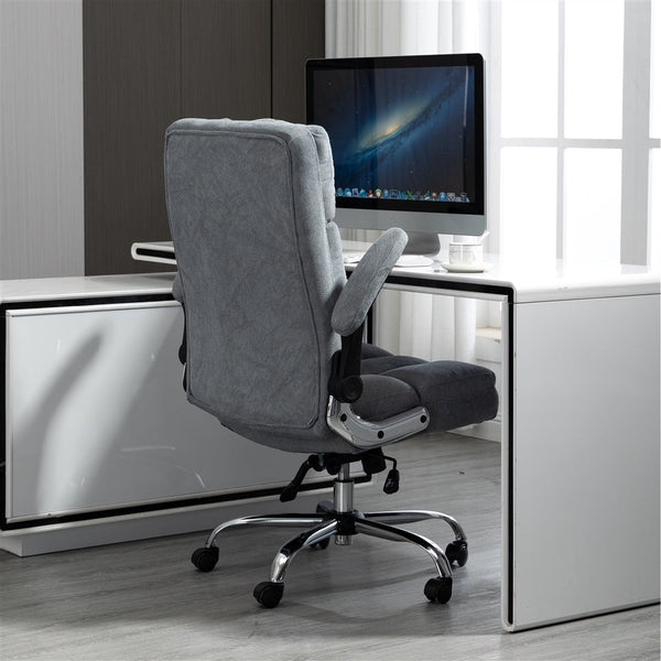Soft Velvet Home Ergonomic Swivel Adjustable Tilt Angle and Flip-up Arms Office Chair Does not apply