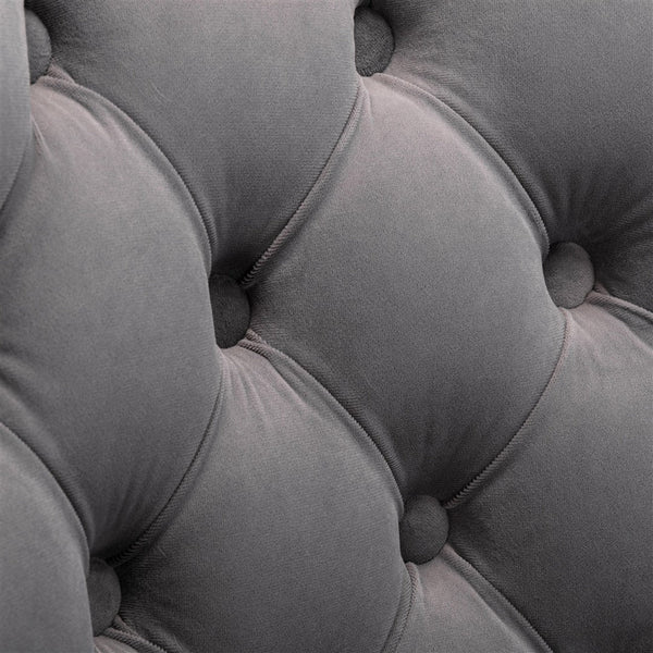 2x Height Adjustable Swivel Bar Stool Velvet Nailhead Barstool with Footrest Does not apply