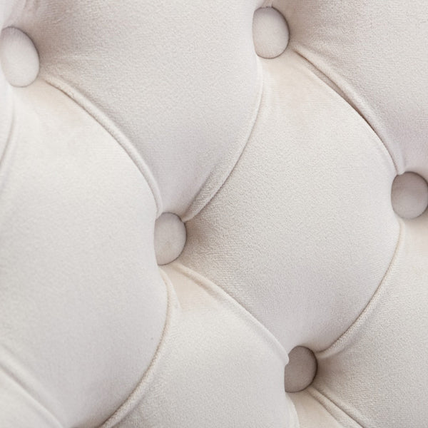 Velvet Home Office Chair- Beige Does not apply