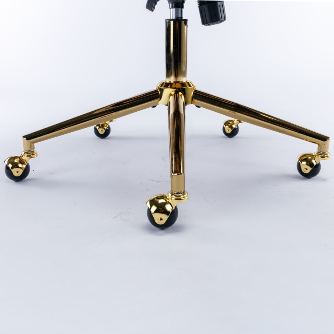 Velvet Home Office Chair- Beige Does not apply