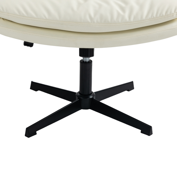 Faux Leather Home Office Chair -Beige Does not apply