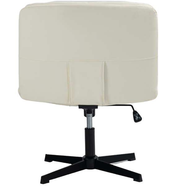 Faux Leather Home Office Chair -Beige Does not apply