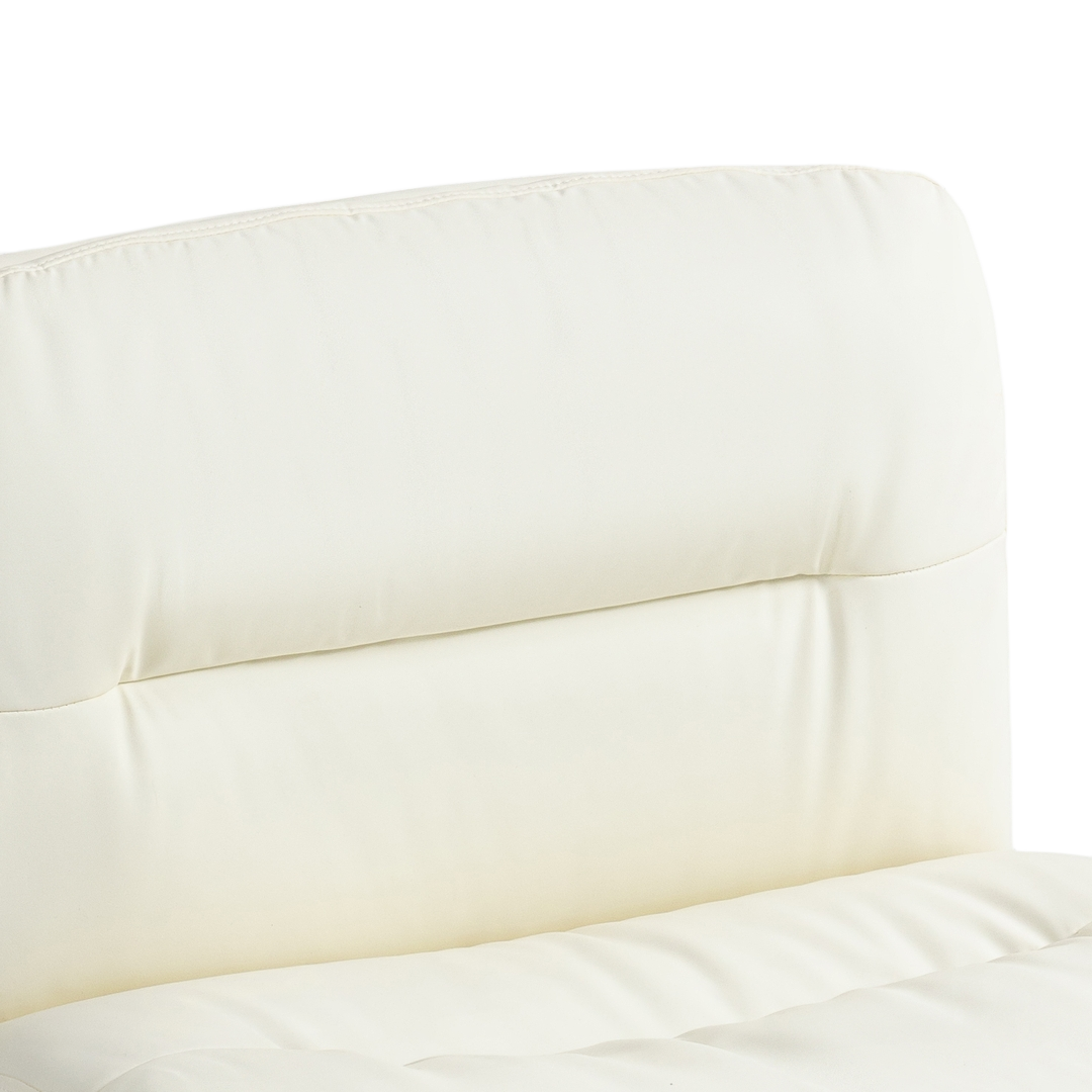 Faux Leather Home Office Chair -Beige Does not apply