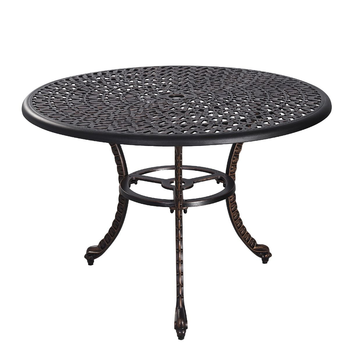 Prato Cast Aluminium Dining Table Does not apply