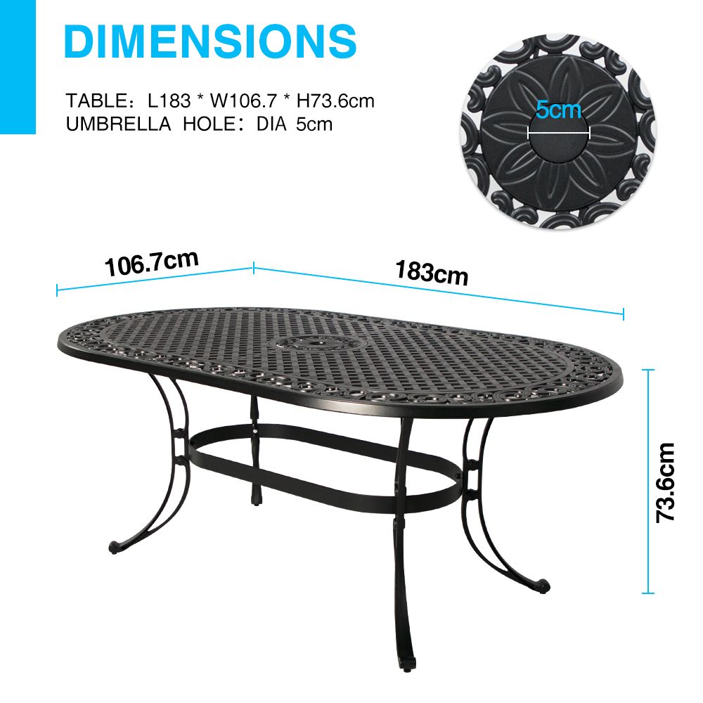 Fiji oval dining table Does not apply