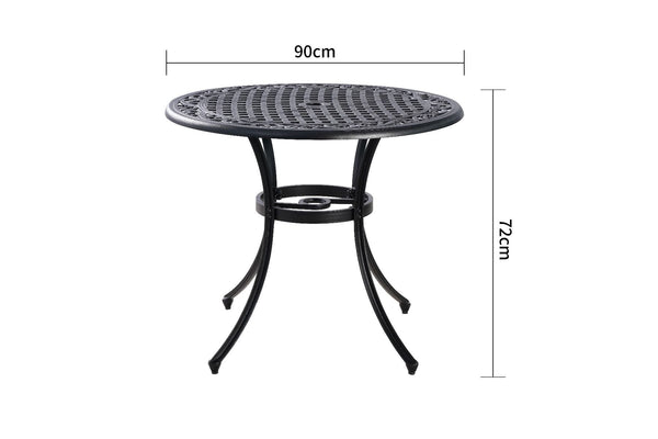 Marco Aluminium 90cm table Marco