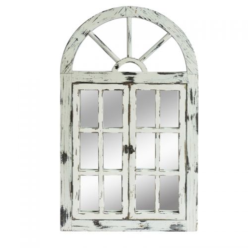 Rustic White Scarlett Window Mirror Does not apply