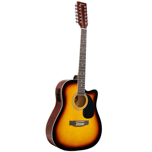 Karrera Acoustic Guitar 12-String with EQ - Sunburst Karrera
