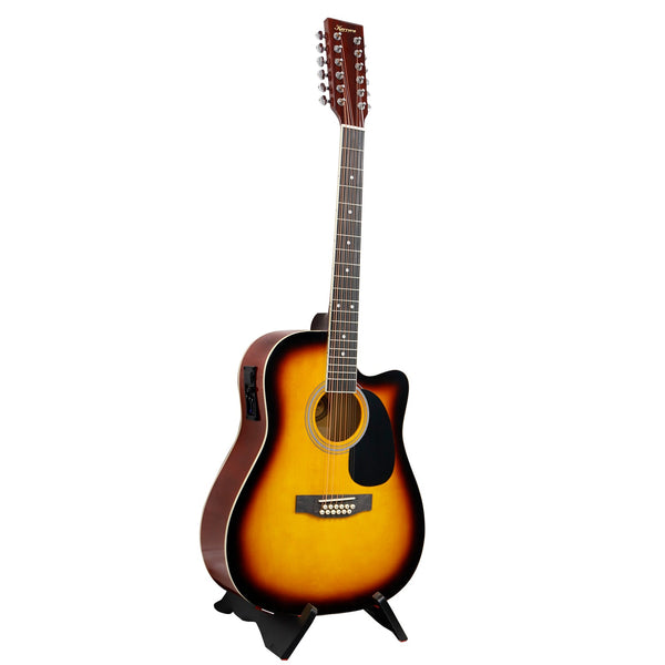 Karrera Acoustic Guitar 12-String with EQ - Sunburst Karrera