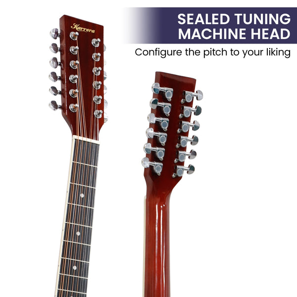 Karrera Acoustic Guitar 12-String with EQ - Sunburst Karrera