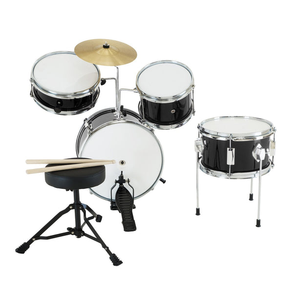 Karrera Children's 4pc Drum Kit - Black Karrera