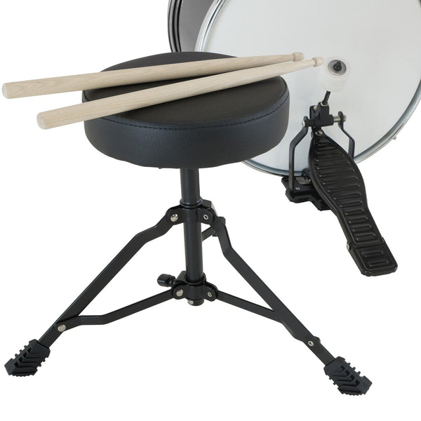 Karrera Children's 4pc Drum Kit - Black Karrera