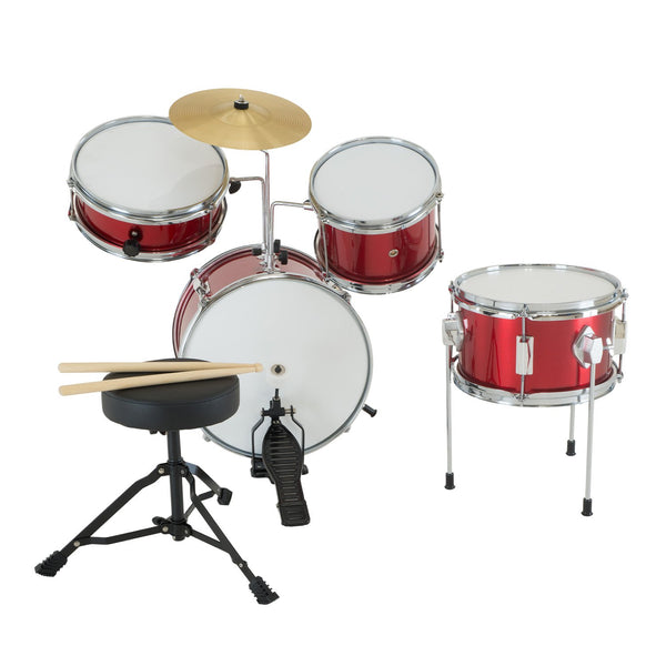 Karrera Children's 4pc Drum Kit - Red Karrera