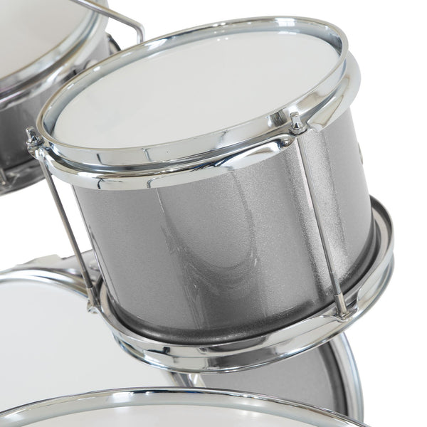 Karrera Childrens 4pc Drum Kit - Silver Karrera