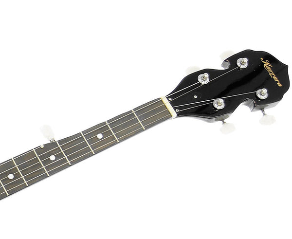 Karrera 5 String Resonator Banjo - Black Karrera