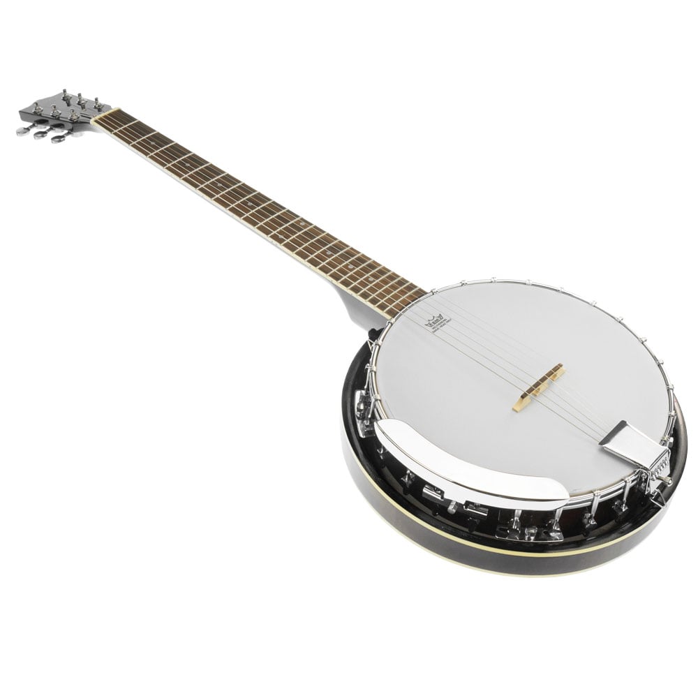 Karrera 6 String Resonator Banjo -  Black Karrera