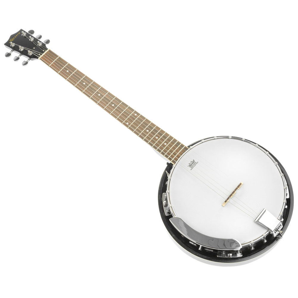Karrera 6 String Resonator Banjo -  Black Karrera