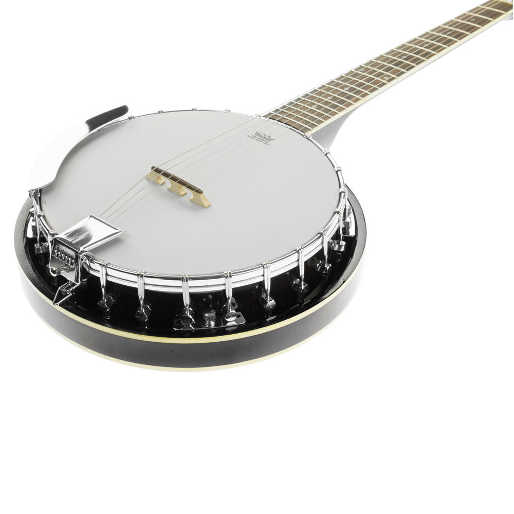 Karrera 6 String Resonator Banjo -  Black Karrera