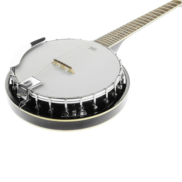 Karrera 6 String Resonator Banjo -  Black Karrera