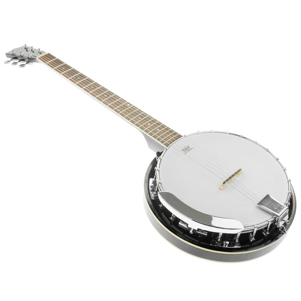 Karrera 6 String Resonator Banjo -  Black Karrera