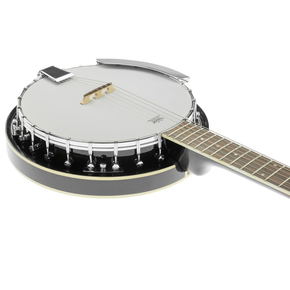 Karrera 6 String Resonator Banjo -  Black Karrera
