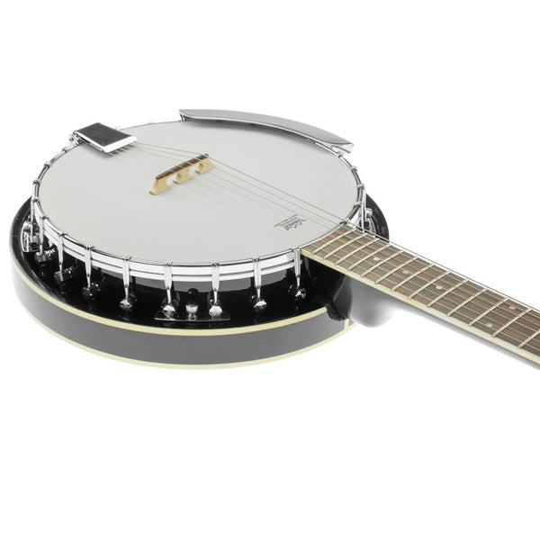 Karrera 6 String Resonator Banjo -  Black Karrera
