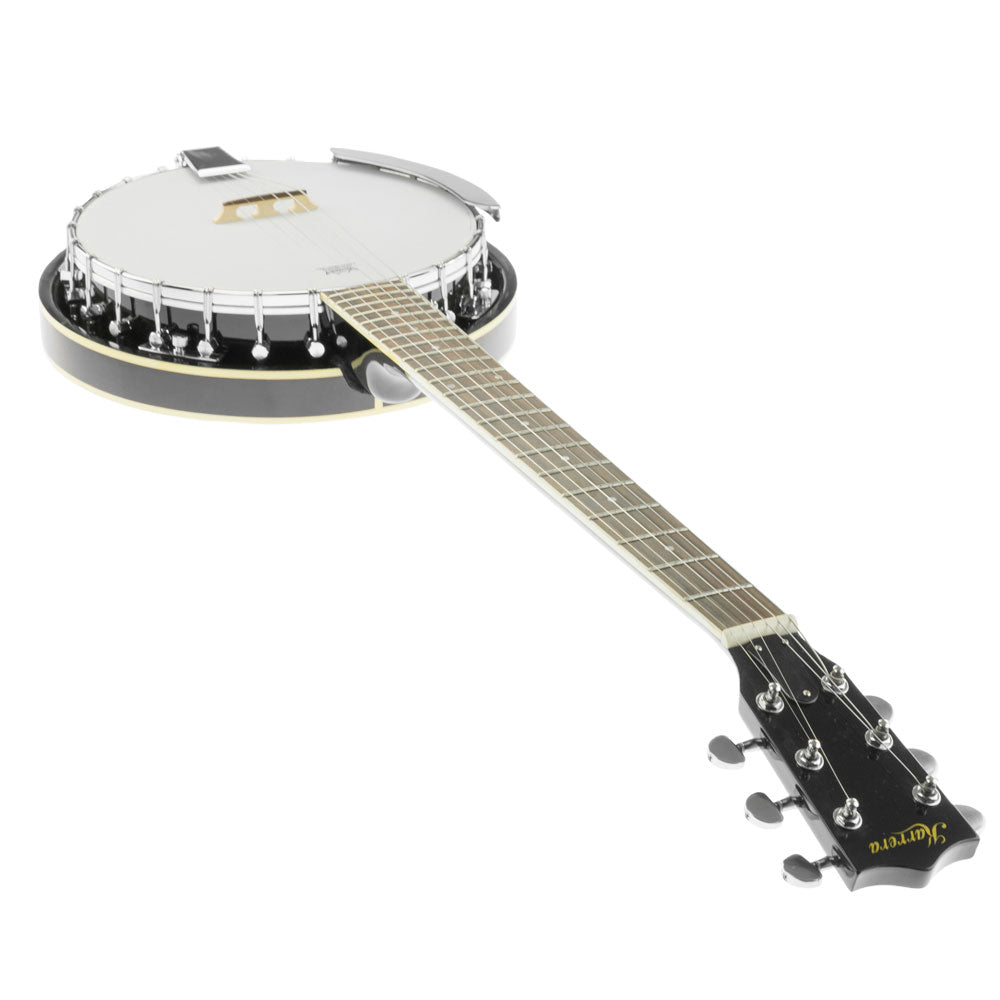 Karrera 6 String Resonator Banjo -  Black Karrera
