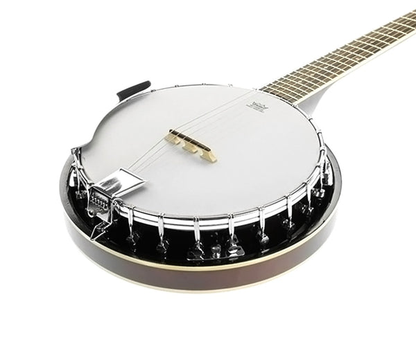 Karrera 6 String Resonator Banjo -  Brown Karrera