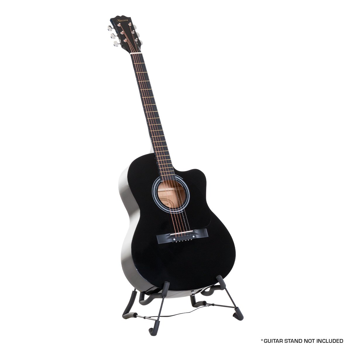 Karrera Acoustic Cutaway 40in Guitar - Black Karrera