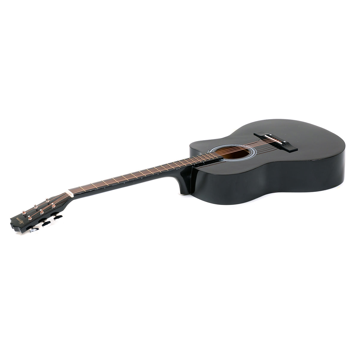 Karrera Acoustic Cutaway 40in Guitar - Black Karrera