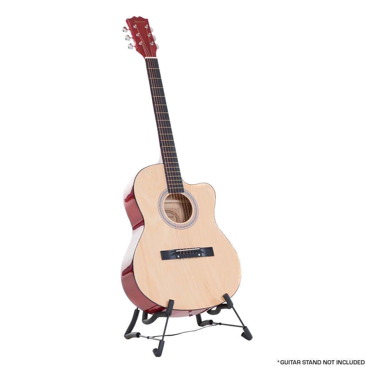 Karrera Acoustic Cutaway 40in Guitar - Natural Karrera