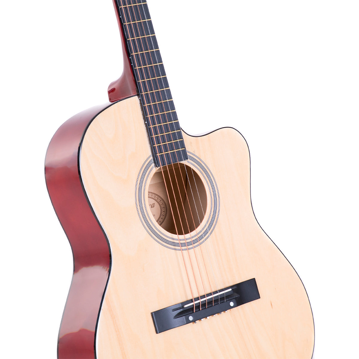 Karrera Acoustic Cutaway 40in Guitar - Natural Karrera