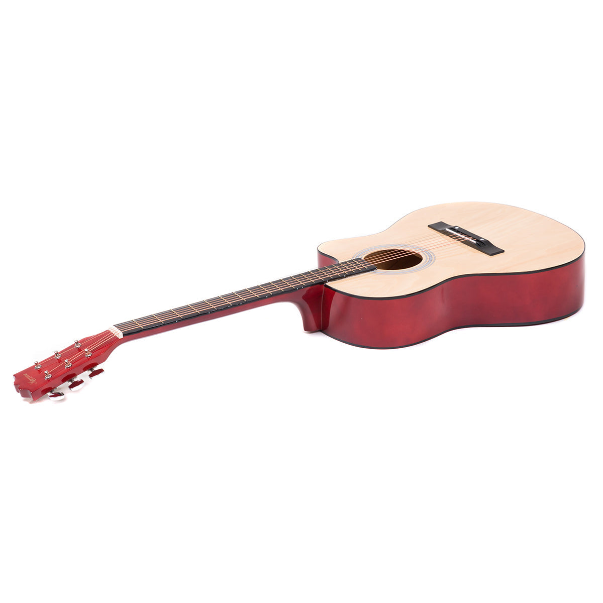 Karrera Acoustic Cutaway 40in Guitar - Natural Karrera