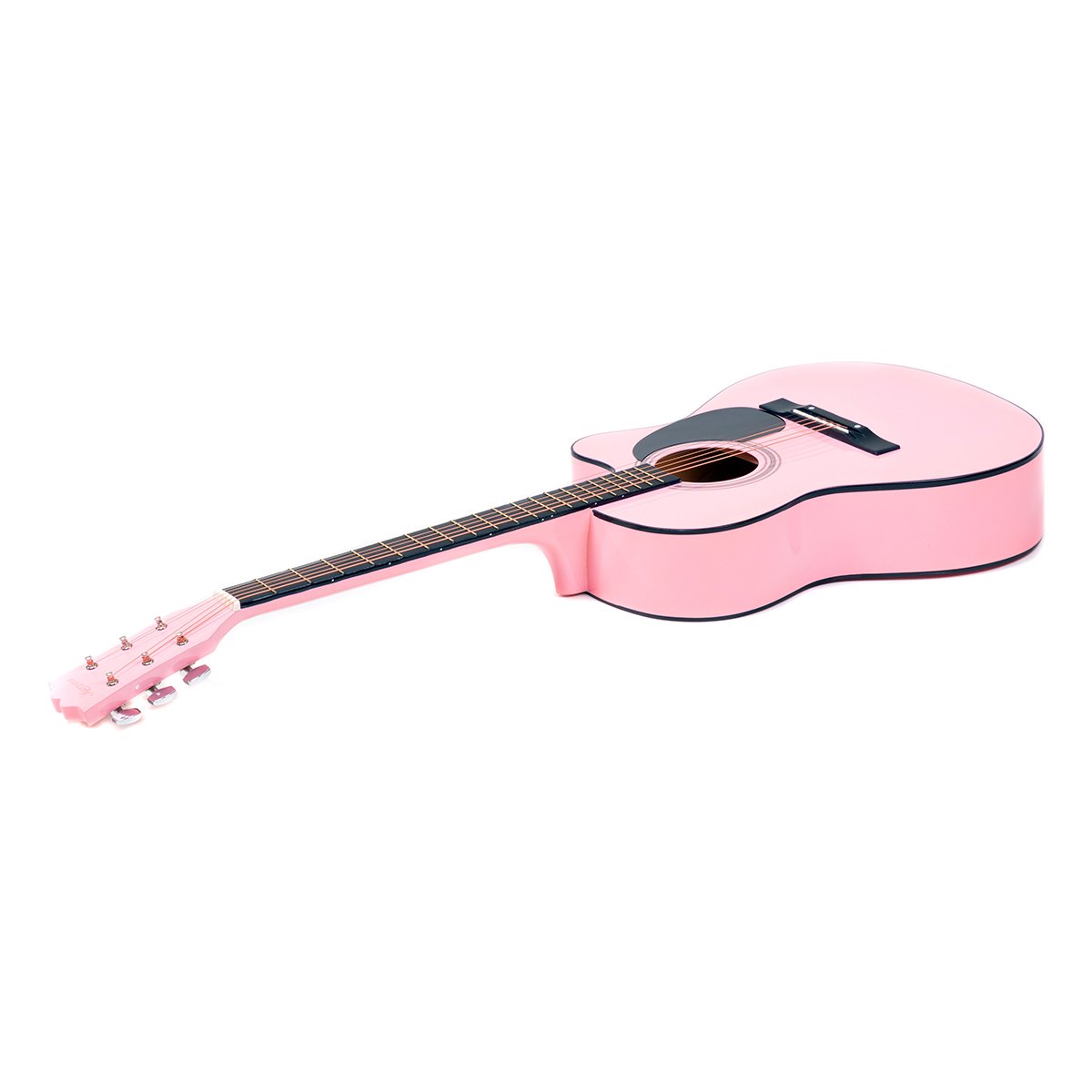 Karrera Acoustic Cutaway 40in Guitar - Pink Karrera