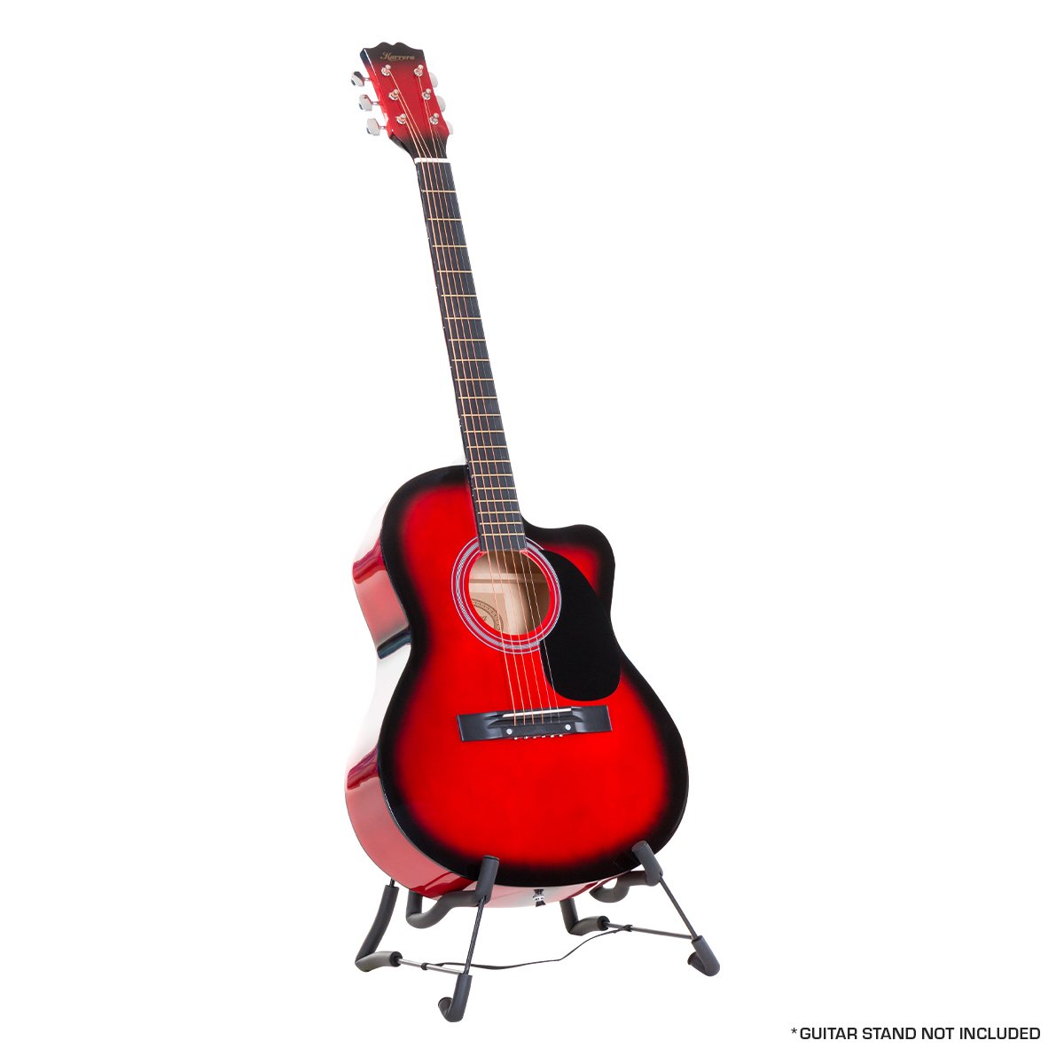 Karrera Acoustic Cutaway 40in Guitar - Red Karrera