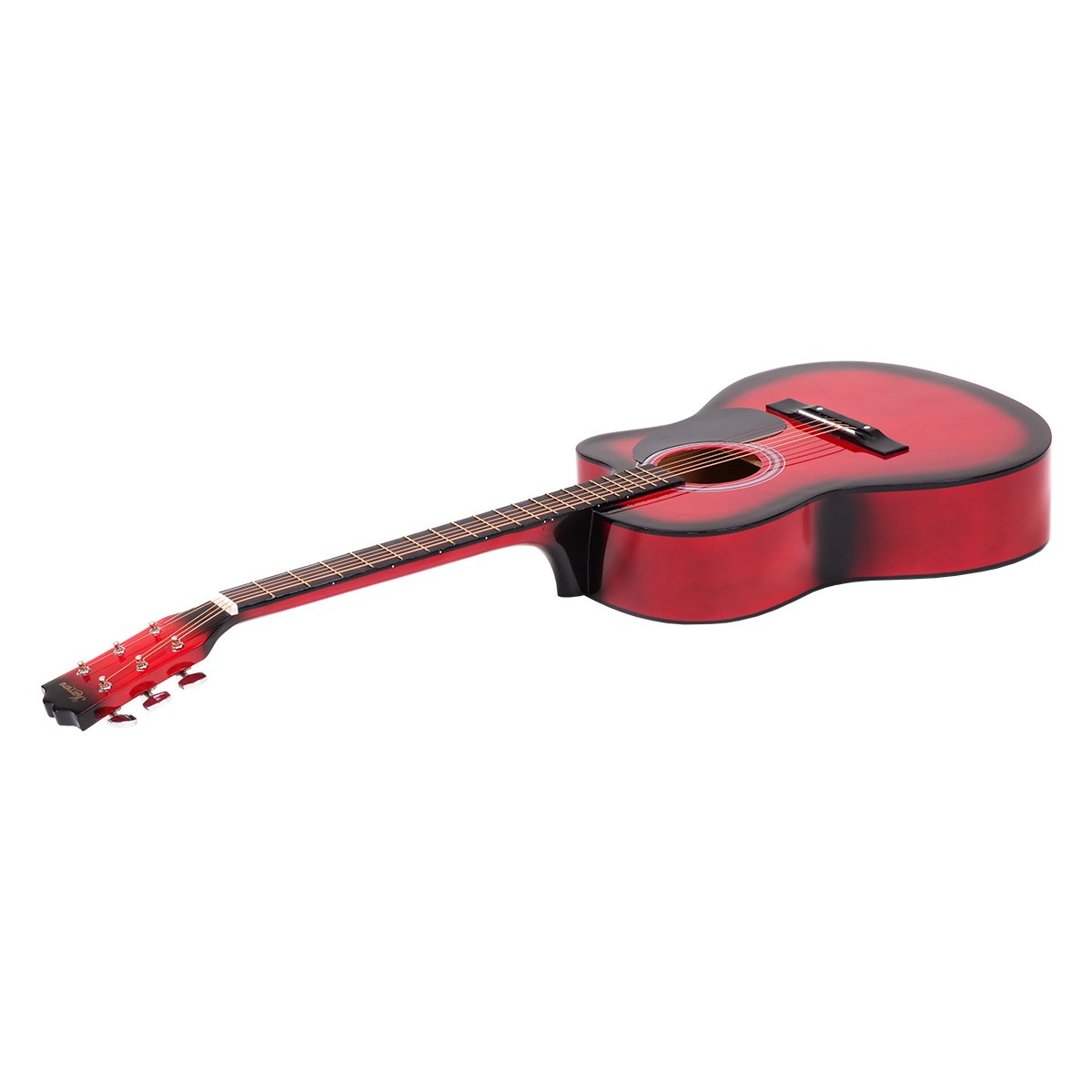 Karrera Acoustic Cutaway 40in Guitar - Red Karrera