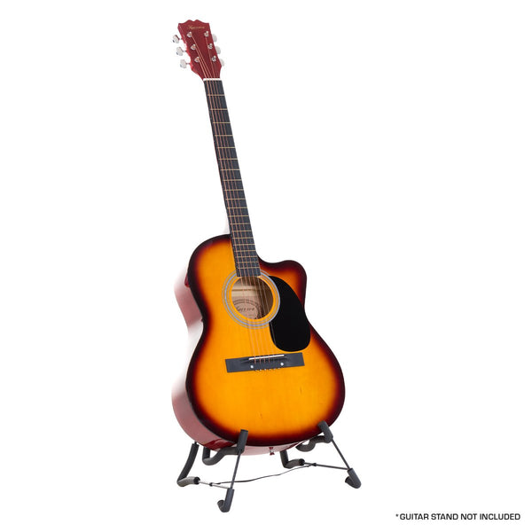 Karrera Acoustic Cutaway 40in Guitar - Sunburst Karrera